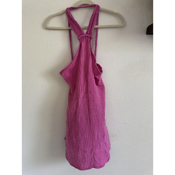 Anthropologie XS Braided Halter Mini Dress Beachy - Picture 4 of 10